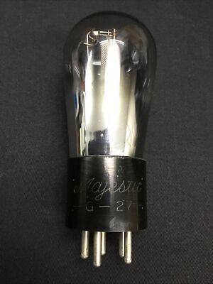 MAJESTIC G-27 Globe RADIO/AMPLIFIER VACUUM TUBE Tested Strong USA G.4245-D