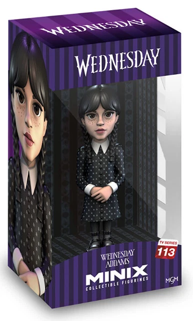 MINIX COLLECTIBLE FIGURINES - Wednesday - Mercredi Addams - #113 - Figurine à Co