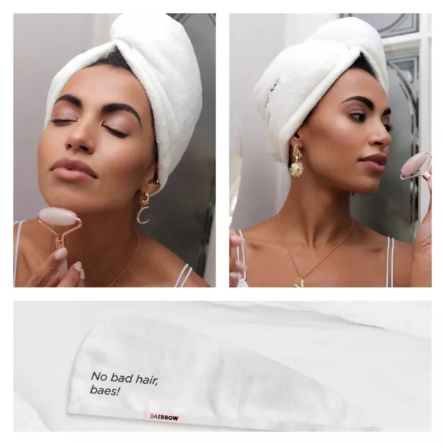 The Baebrow Absorbent Hair Towel - Quick Drying Hair Wrap /Brand New / £21