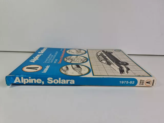 Autobooks Apline, Solara - Chrysler / Talbot - Owners Workshop Manual 892 3