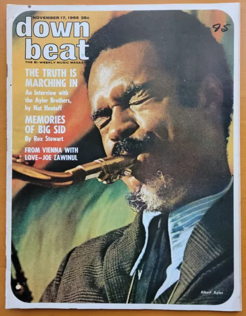 DOWN BEAT Magazine 1966 - Ayler Brothers / Albert Ayler / Big Sid Catlett