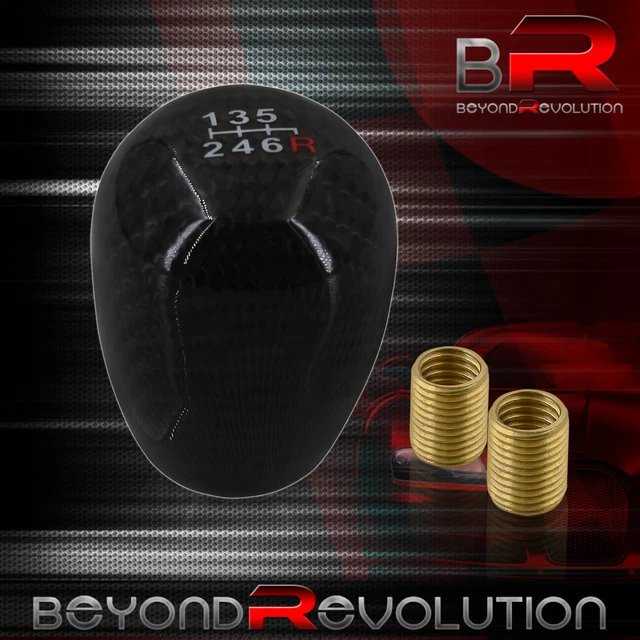 M8X1.25 M12X1.25 Type R Style 6-Speed Manual Short Throw Shift Knob Carbon Fiber