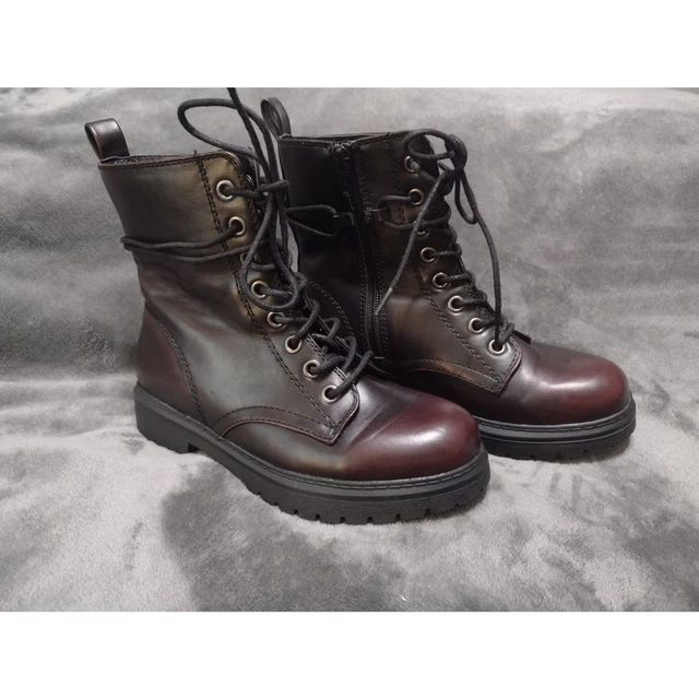 SO Dark Burgundy Bowfin Combat Boots Size 6.5