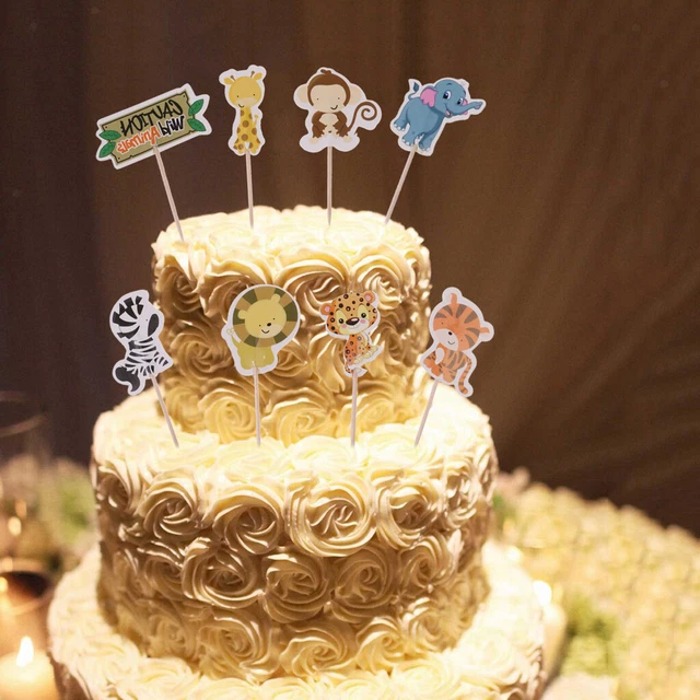 Cupcake Sirène,Animal Cupcake Toppers,Choix De Gâteau Animaux,Accessoire Gateau Diy Joyeux,Bébé