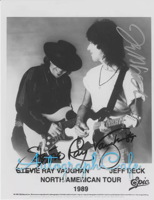 Jeff Beck signiert vorgedruckt 10x8" Foto (Kopie des Originals)