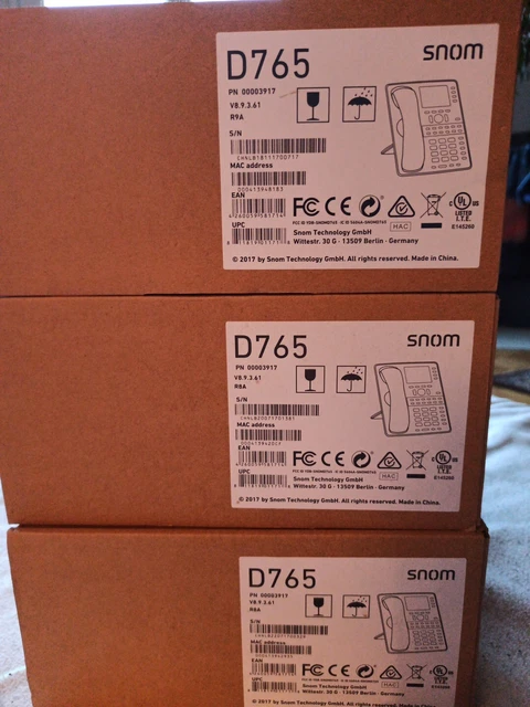 Snom D765 VoIP-Telefon - Schwarz (3917)) Snom D765 VoIP-Telefon - Schwarz (3917))