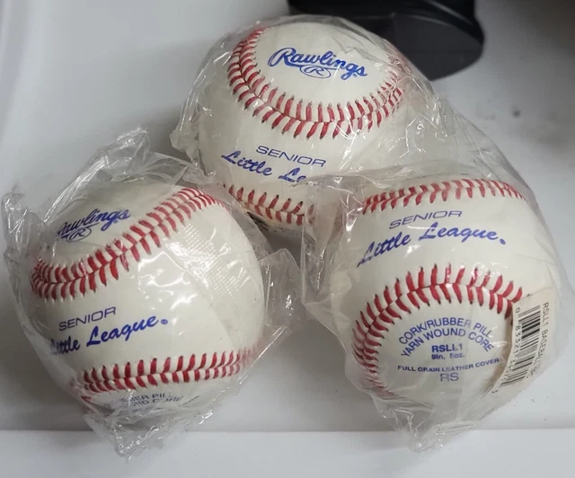 Rawlings Senior Little League Baseballs Lot of 3 - NEW SEALED Rawlings Senior Little League Baseballs Lot of 3 - NEW SEALED