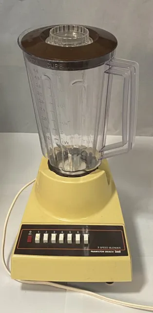 Vintage Hamilton Beach Scovill 7 Speed Blender Model 600-2 Tested and Works