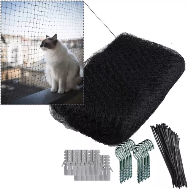 Kit filet de protection pour chat pour balcon avec stores