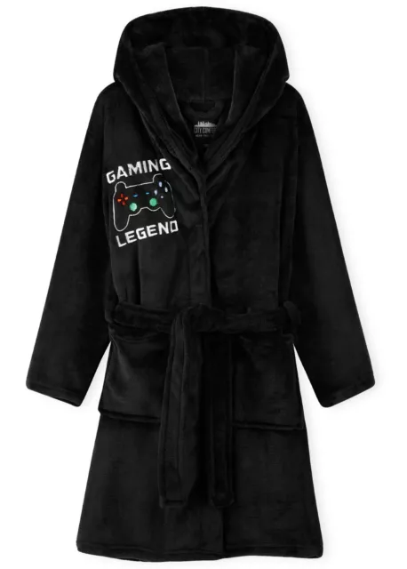 CityComfort Boys Dressing Gown, Gaming Fleece Dressing Gown For Kids