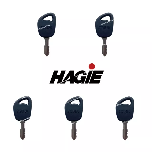 5 Hagie Sprayer Ignition Keys 291917 2005 and later STS & 2016 and later DTS 10
