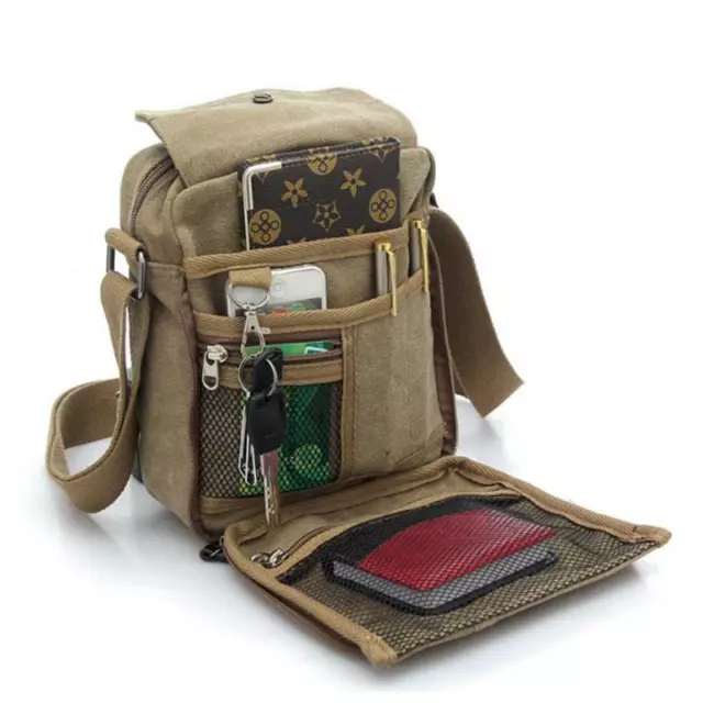 Canvas Handbag Shoulder Bag Men's Woman Crossbody Messenger Travel Leisure Bags