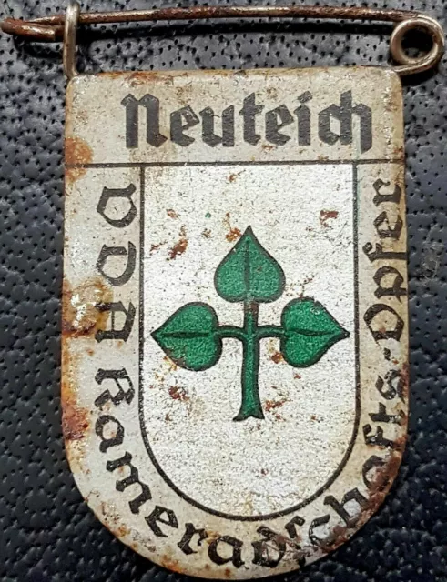 ✚1632✚ VDA 2. WW Spendenaktion Abzeichen Wappen Neueich