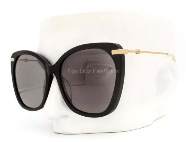 Gucci GG 0510S 001 Sunglasses Polished Black with Gold Temples