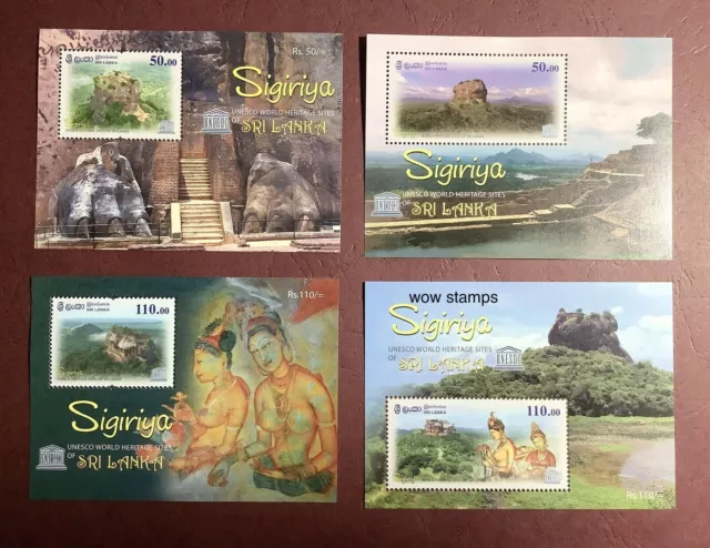 Sri Lanka 2023 UNESCO World Heritage Sigiriya 4v Miniature sheet Postfrisch