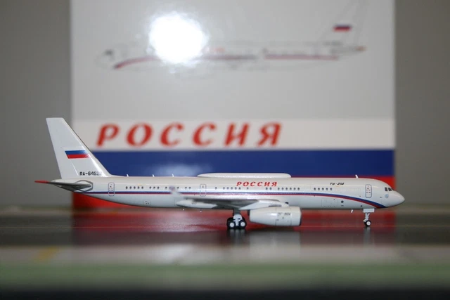 TU-214 ロシア連邦 ツポレフ Panda Model 1/400 PANDA MODEL 1:400 Rossiya Tupolev Tu-214 RA-64504 (202212