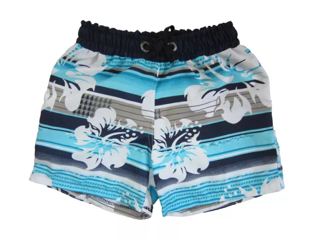 Kids Shorts Board Shorts Hawai White Flowers Boys Girls Swimming Summer Cute