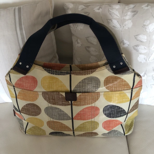 RARE EARLY ORLA Kiely Laminated Oilcloth Classic Stem Print Shoulder