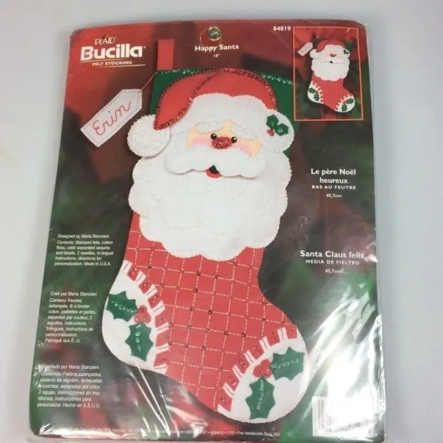 Kit de medias de Navidad con apliques de Santa Bucilla
