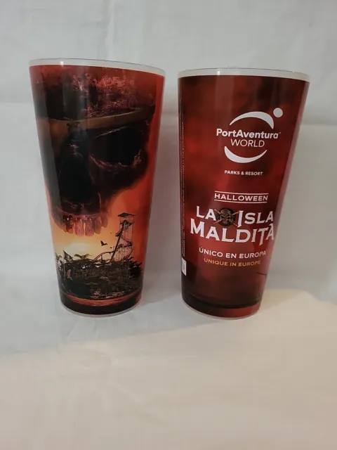 Portaventura World Drinks Cups Reusable La Isla Maldita