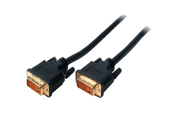 2 m DVI Dual Link Video Kabel DVI-D (24+1) Stecker Vergoldet + Ferrit 5082