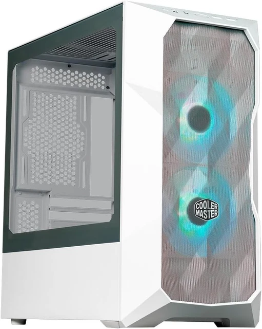 Computer Mesh White COOLER MASTER TD300 Mesh White PC Case - Mini-Tower, Designed for High ...