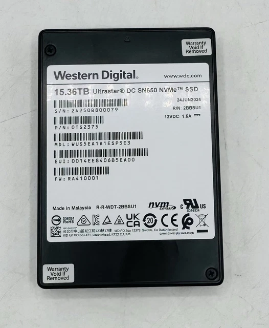Tb Western Digital Sn840 WESTERN DIGITAL ULTRASTAR DC SN650 NVMe SSD