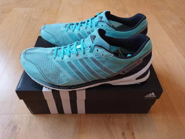 ADIDAS ADIZERO TAKUMI Ren 2 M25605 Light Blue White UK12 Used not
