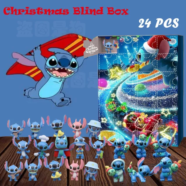DISNEY STITCH ADVENT Calendar Contains 24Gifts Christmas Countdown