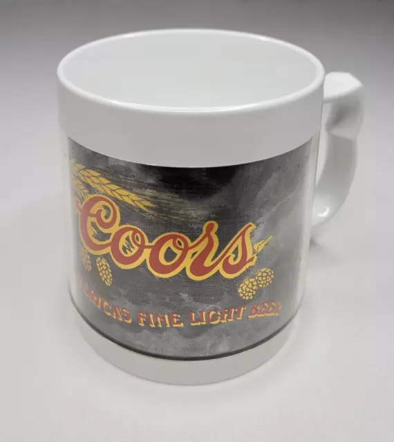 Vintage Coors Americas Fine Light Beer Thermo-Serv 4" Mug Adolph Golden Colorado