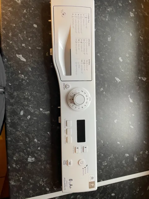 Hotpoint WMAQF621 washing machine control panel with top control board
