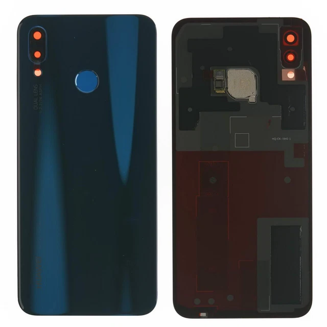 Huawei P20 Lite Coque Arrière Boîtier Empreinte Digitale Caméra Lentille Bleu