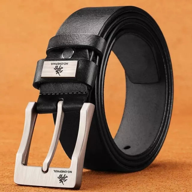 Ceinture en Cuir  pu avec Boucle pour Homme, Accessoire de Styliste  de Qualité.