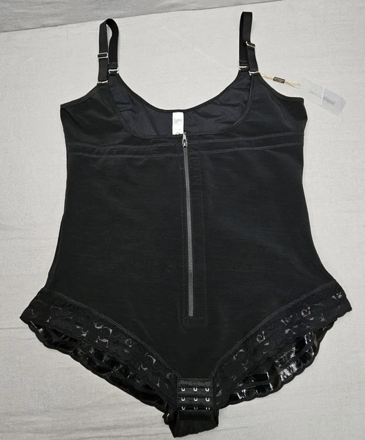 SHAPERX SHAPEWEAR BODYSUIT Tummy Control Open Bust Size 6XL Zipper