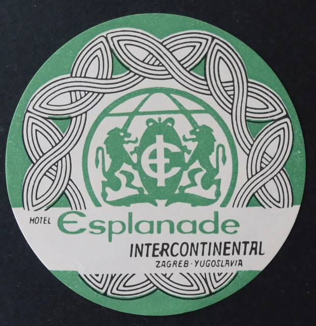 ANCIENNE ÉTIQUETTE HOTEL HOUSTON Washington DC luggage label 3 EUR 14