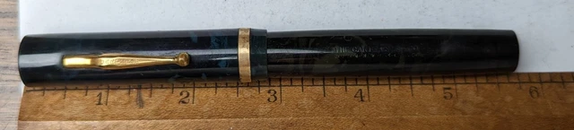 Carter's 5117 blue vintage fountain pen oversized 14k gold nib