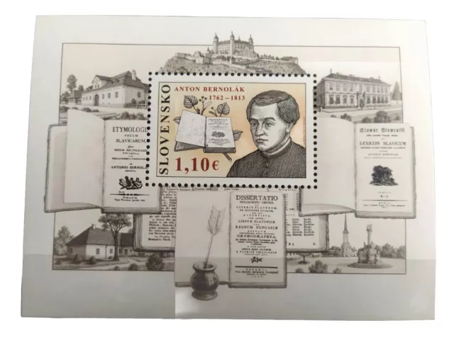 Bloc timbres Slovaquie 2012 Anton Bernolak Neuf** / Stamps