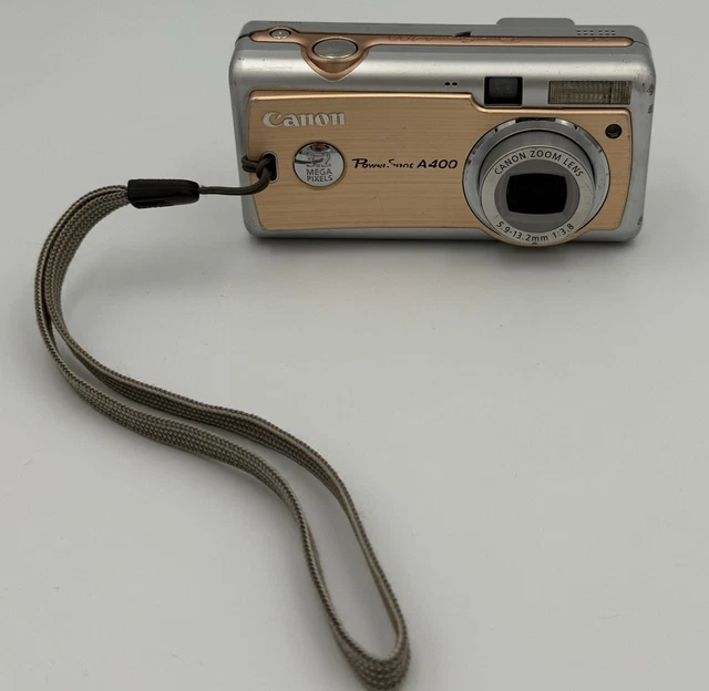 動作品 平成レトロ Y2K CANON powershot A400 ゴールド Canon PowerShot A400 Orange Point and Shoot Digital Camera