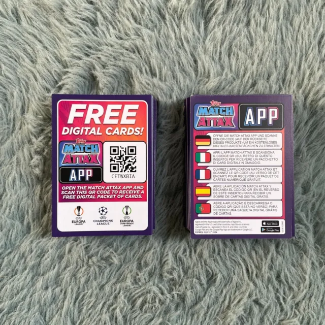 Topps Match Attax Champions League 23/24 Digital App Cards ü. 200 Codes