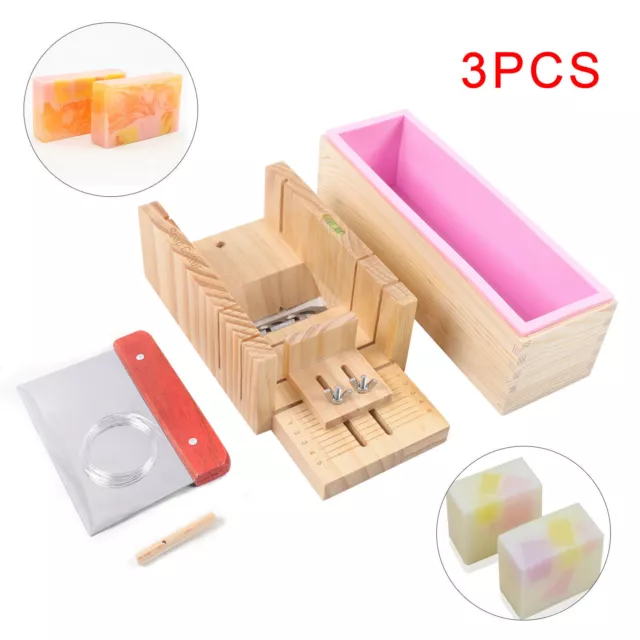 Pro Soap Making Supplies Kit 3 pcs Set Soap Tools Cakes Mold Handmade DIY NEW