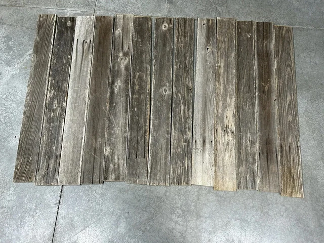 48” Weathered Barn Wood 13 Reclaimed Old Fence Wood