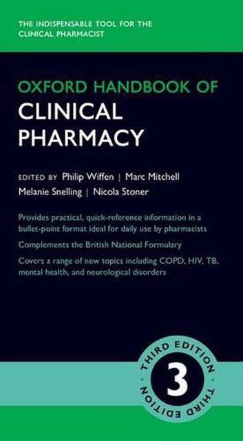 Oxford Handbook of Clinical Pharmacy by Philip; Mitc Wiffen (English) Paperback