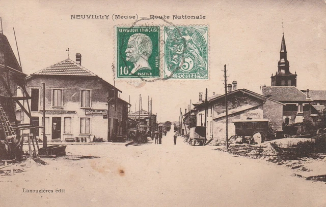 CPA 55 NEUVILLY (Meuse) Route Nationale