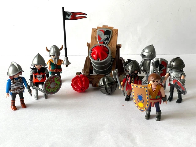 PLAYMOBIL LOT CHEVALIER , viking avec gros canon , moyen ?�ge . EUR 13,50 - PicClick FR