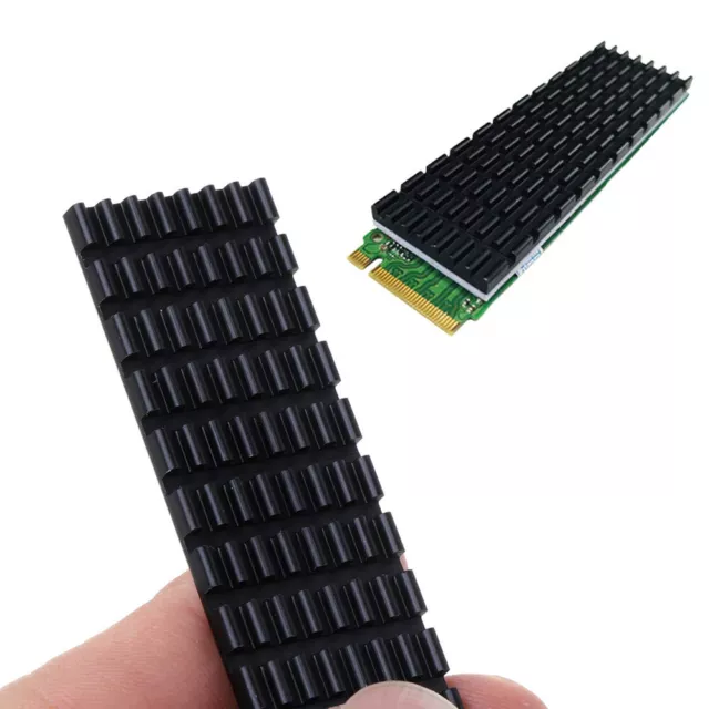 For M.2 NGFF NVMe 2280 PCIE SSD Aluminum Cooling Heat Sink With Thermal Pads