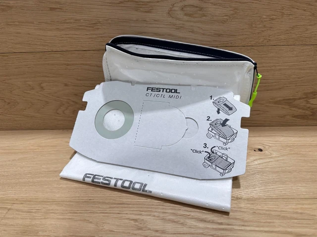 REUSABLE Festool Dust Extractor Bag with ZIP, CT/CTL Midi. 498411