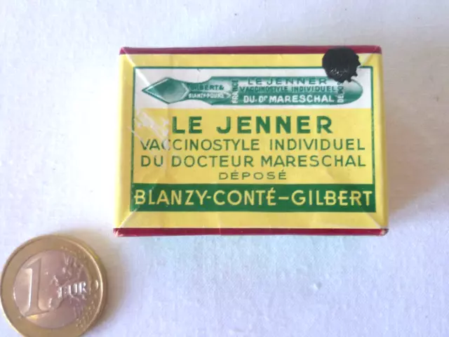 Ancienne Boite De Plumes Vaccinostyle Le Jenner Blanzy Conté Gilbert