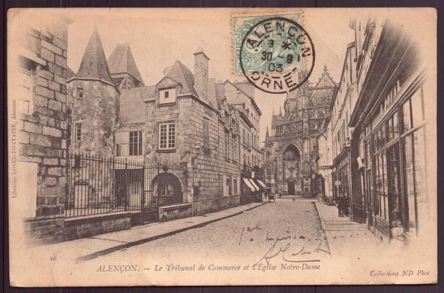 CPA - 61 - ALENCON - The Commercial Court and the Church of Notre Dame