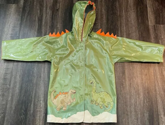 Kidorable Boy's Dinosaur Raincoat with Hood Size 4/5