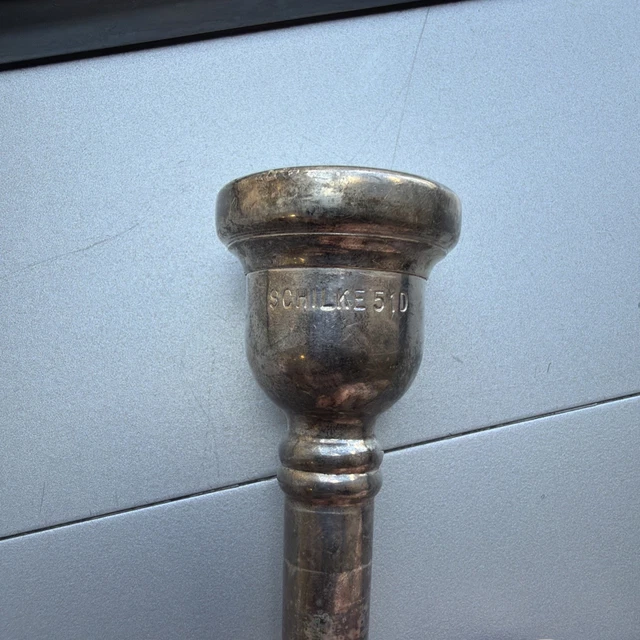Bocchino Per Tromba Schilke Standard Serie 9 - Placcato Argento Nuovo - Foto 3